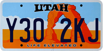 UT license plate Y302KJ