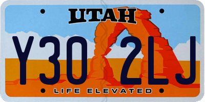 UT license plate Y302LJ