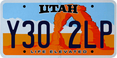 UT license plate Y302LP