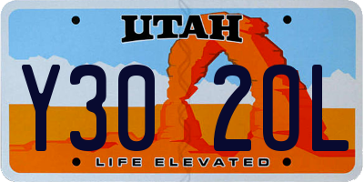 UT license plate Y302OL
