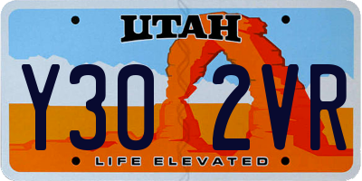 UT license plate Y302VR