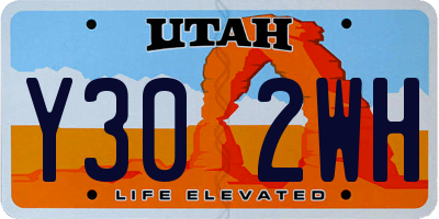 UT license plate Y302WH
