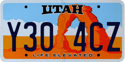 UT license plate Y304CZ