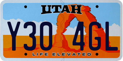 UT license plate Y304GL