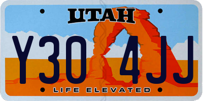 UT license plate Y304JJ