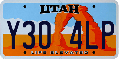 UT license plate Y304LP