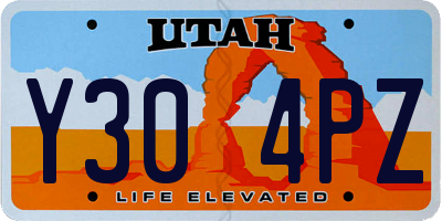 UT license plate Y304PZ