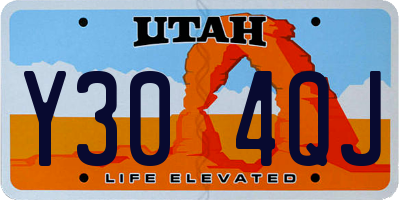 UT license plate Y304QJ