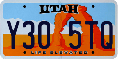 UT license plate Y305TQ
