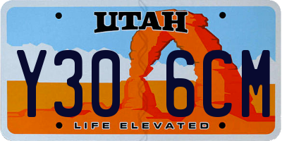 UT license plate Y306CM