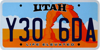 UT license plate Y306DA