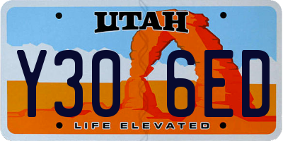UT license plate Y306ED