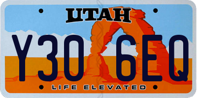 UT license plate Y306EQ