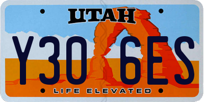 UT license plate Y306ES