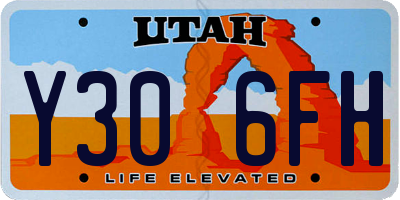 UT license plate Y306FH