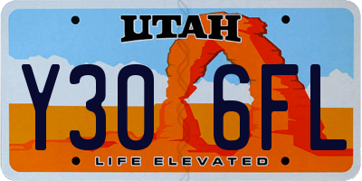 UT license plate Y306FL