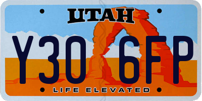 UT license plate Y306FP