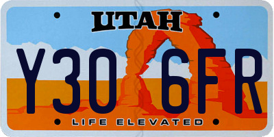 UT license plate Y306FR