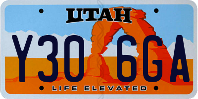 UT license plate Y306GA