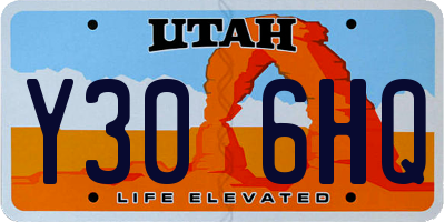 UT license plate Y306HQ