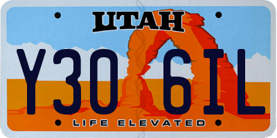 UT license plate Y306IL