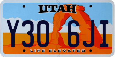 UT license plate Y306JI