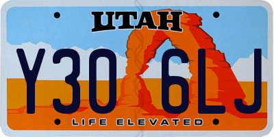 UT license plate Y306LJ