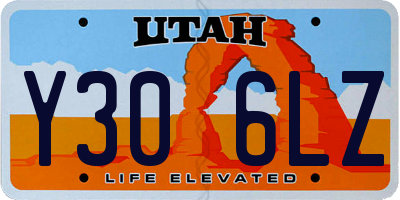 UT license plate Y306LZ