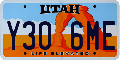 UT license plate Y306ME
