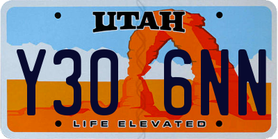 UT license plate Y306NN