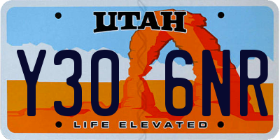 UT license plate Y306NR