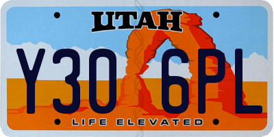 UT license plate Y306PL