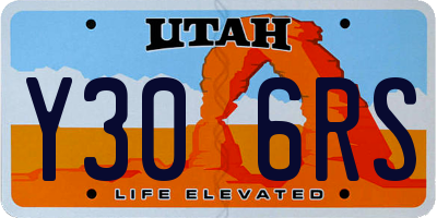 UT license plate Y306RS