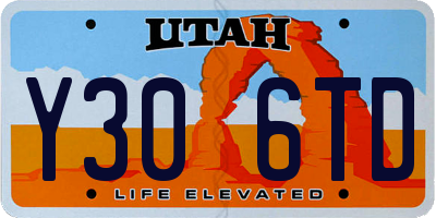 UT license plate Y306TD