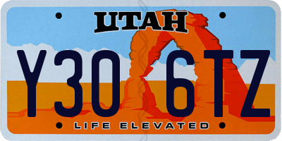 UT license plate Y306TZ