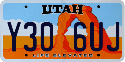 UT license plate Y306UJ