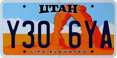UT license plate Y306YA