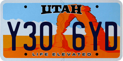 UT license plate Y306YD