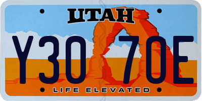 UT license plate Y307OE