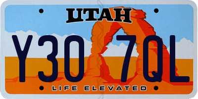 UT license plate Y307QL