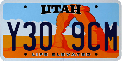UT license plate Y309CM
