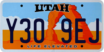 UT license plate Y309EJ
