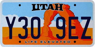 UT license plate Y309EZ