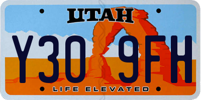 UT license plate Y309FH