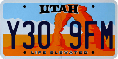 UT license plate Y309FM