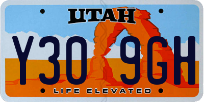UT license plate Y309GH