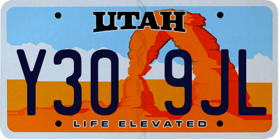 UT license plate Y309JL