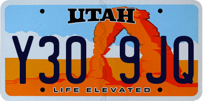 UT license plate Y309JQ