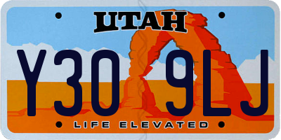 UT license plate Y309LJ