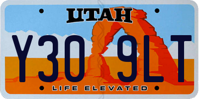 UT license plate Y309LT